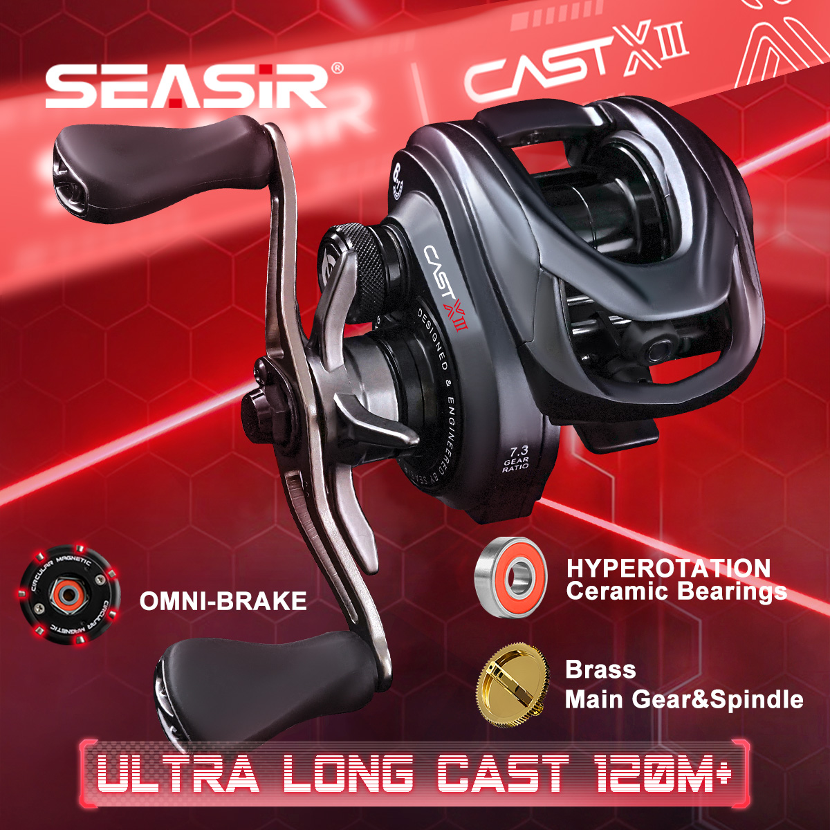 Abu Garcia Reel Max - Mulinello da Casting SEASIR CAST-X3, Lancio