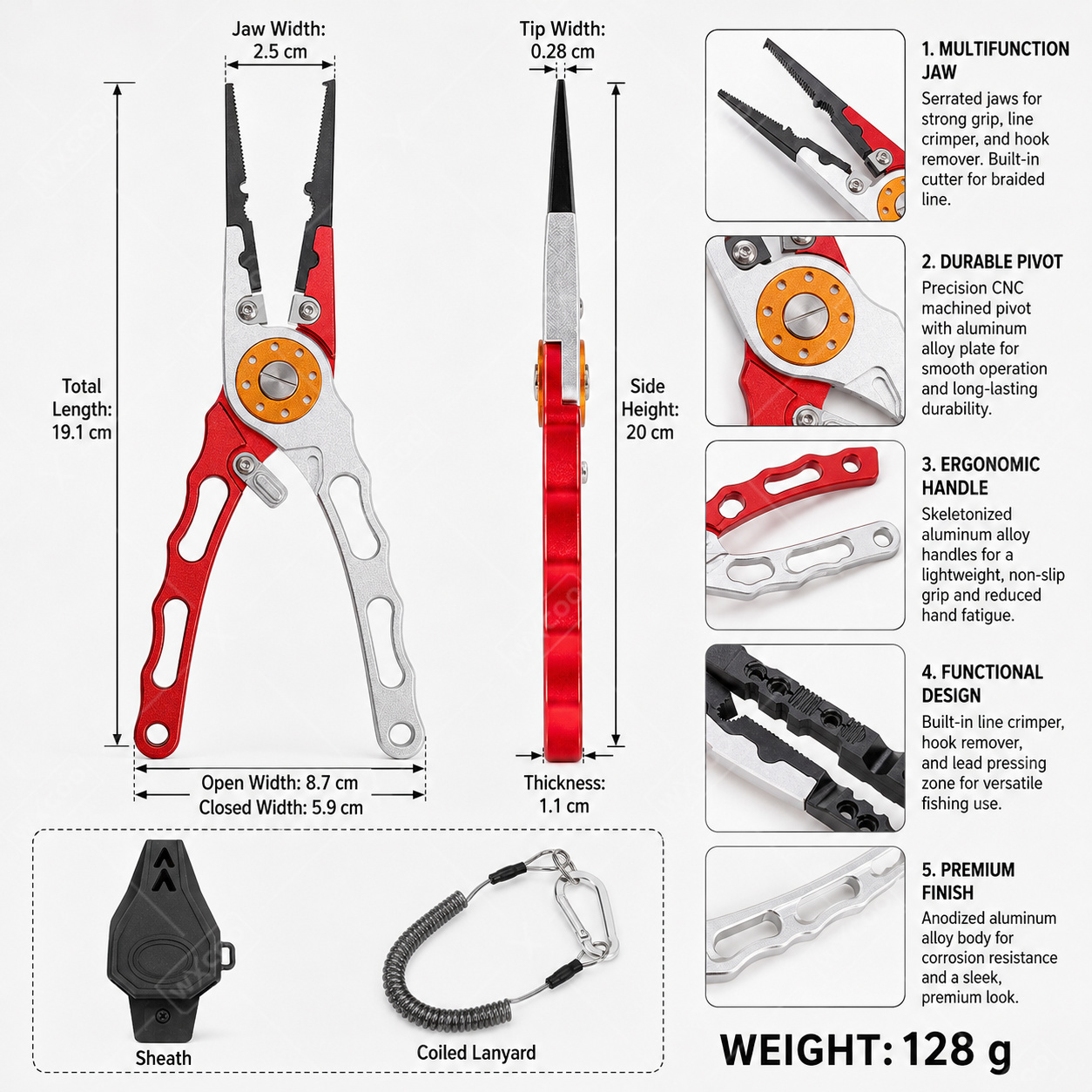 Pinze da Pesca WXCOO in Allumi - Fishing Equipment Hanger recensione e prezzo