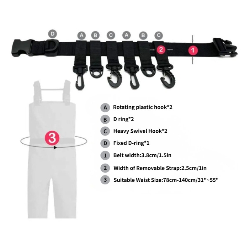 Cintura da Pesca Regolabile co - Fishing Equipment Hanger recensione e prezzo
