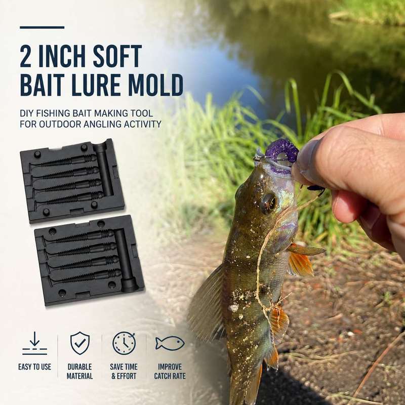 Stampo per esche morbide da 2  - Fishing Equipment Tackle recensione e prezzo
