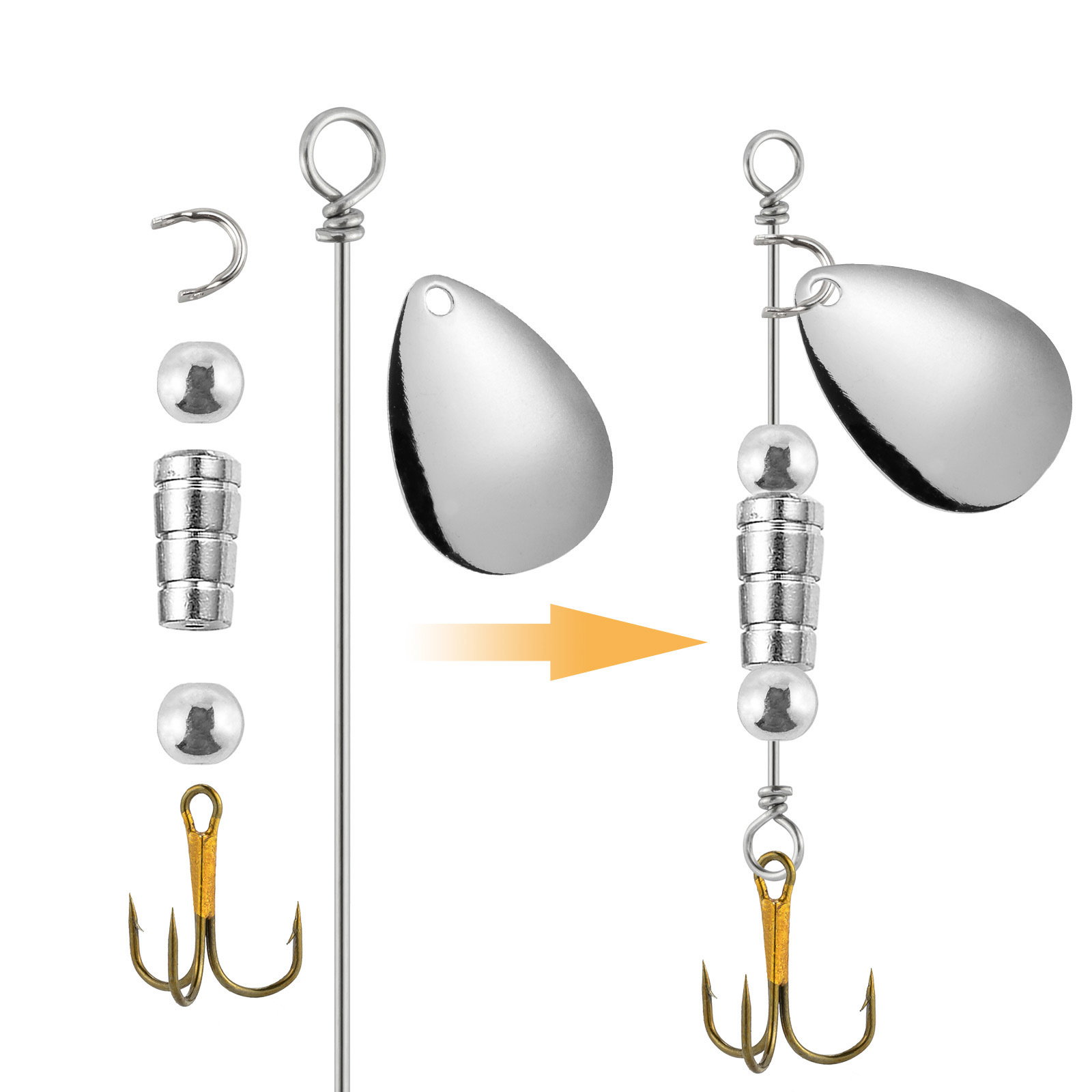90 Pezzi di Filo per Spinnerba - Trout Fishing Lure recensione e prezzo