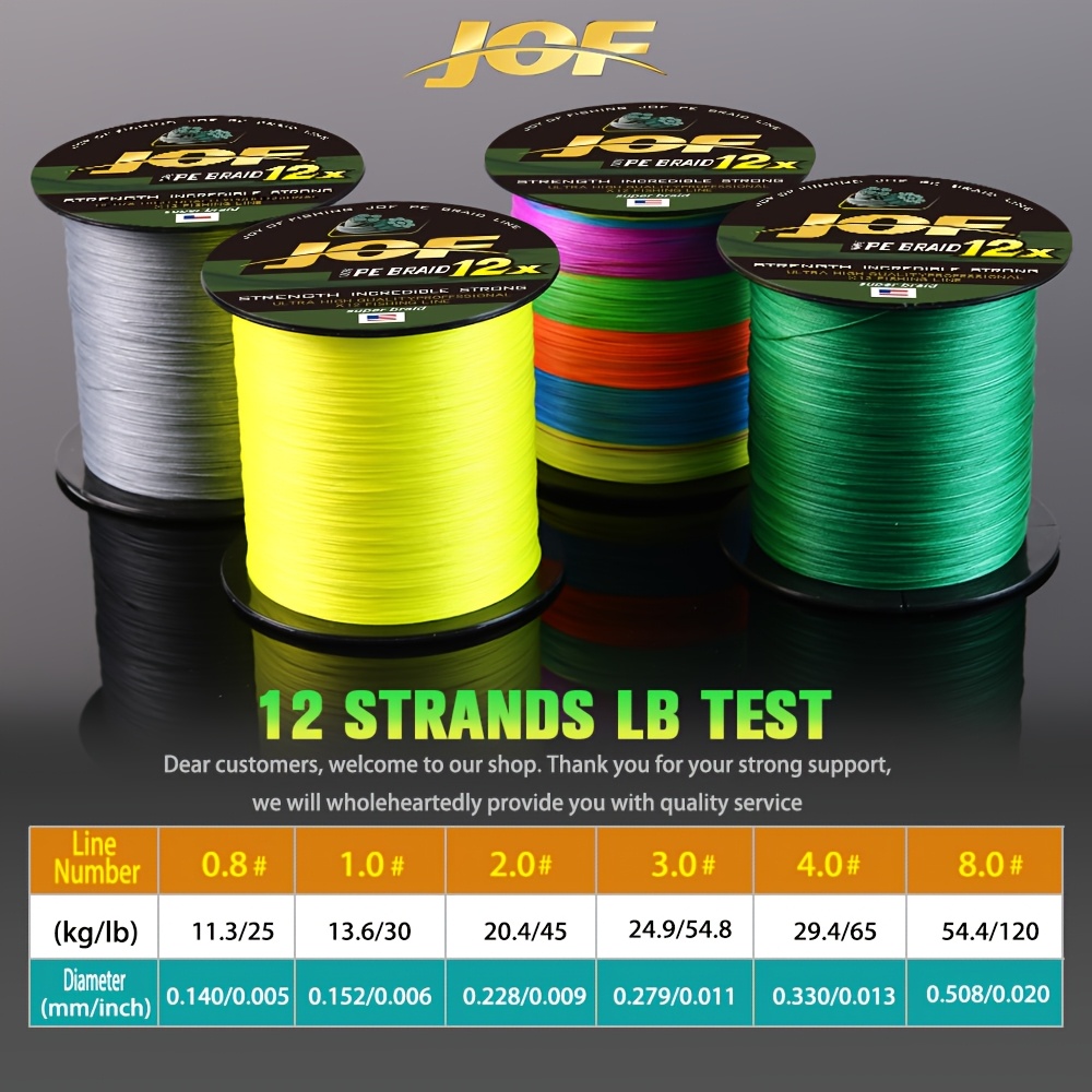 JOF 12 fili lenza 300M intrecc - Fishing Equipment In Japanese recensione e prezzo